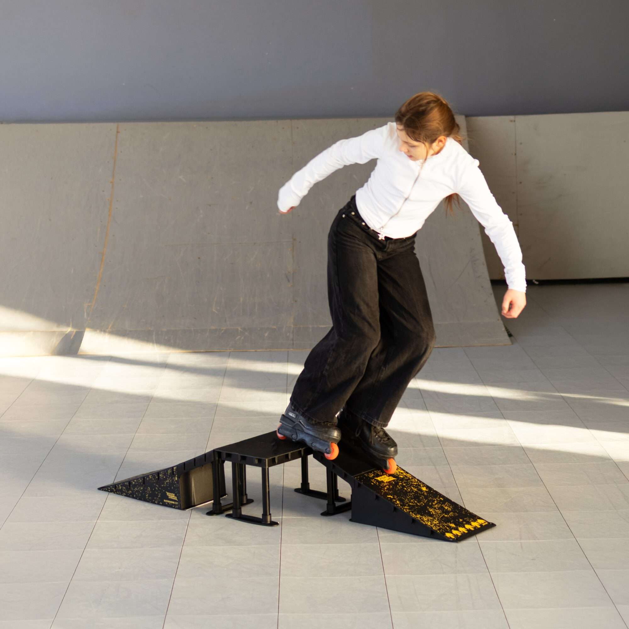 Image du produit : Set aus modularen Mini-Skaterrampen - 6 Konfigurationen