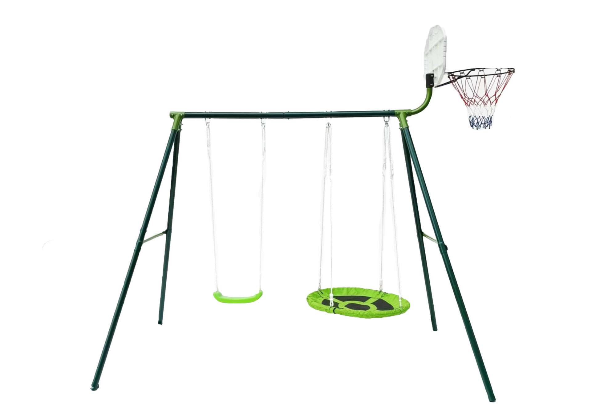 Image du produit : Zwei-Geräte-Schaukel mit Basketballkorb