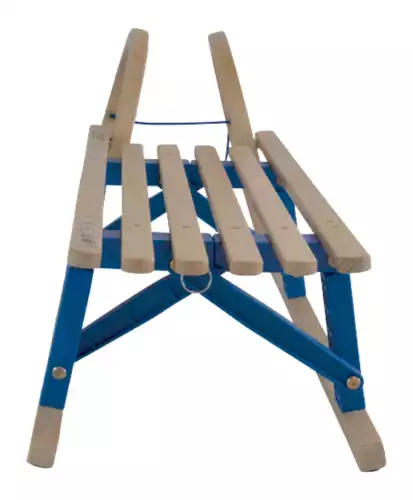 Image du produit : Schneckenschlitten aus Holz - zusammenklappbar (Größe nach Wahl)