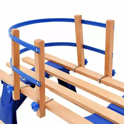 Image du produit : Schneckenschlitten aus Holz - zusammenklappbar (Größe nach Wahl)