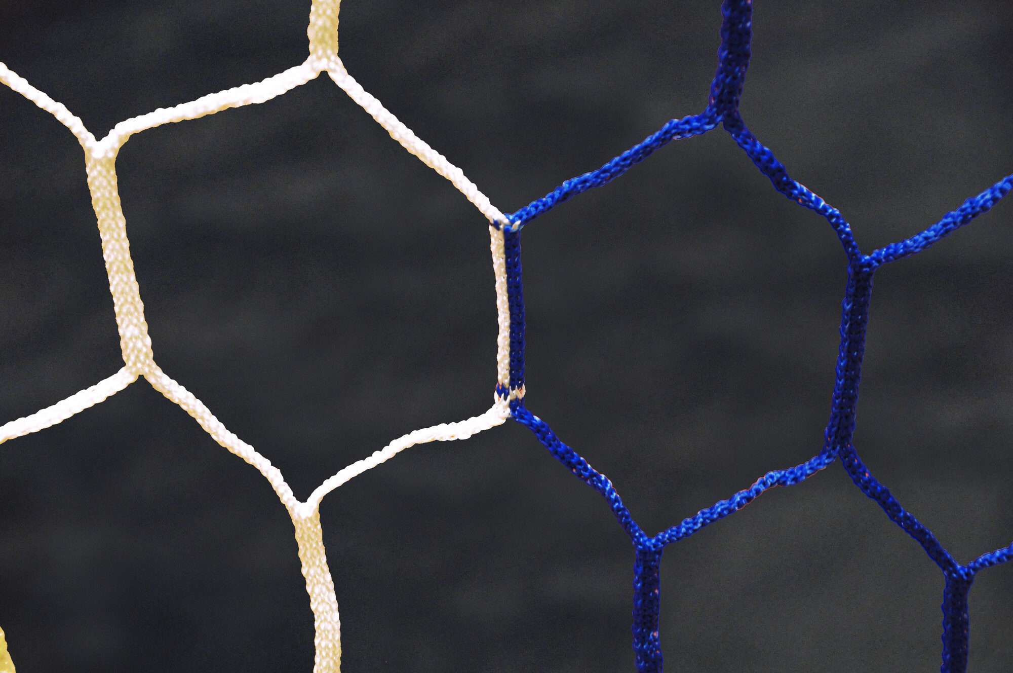 Image du produit : Fussballtornetz mit wabenförmiger Maschenweite 4mm