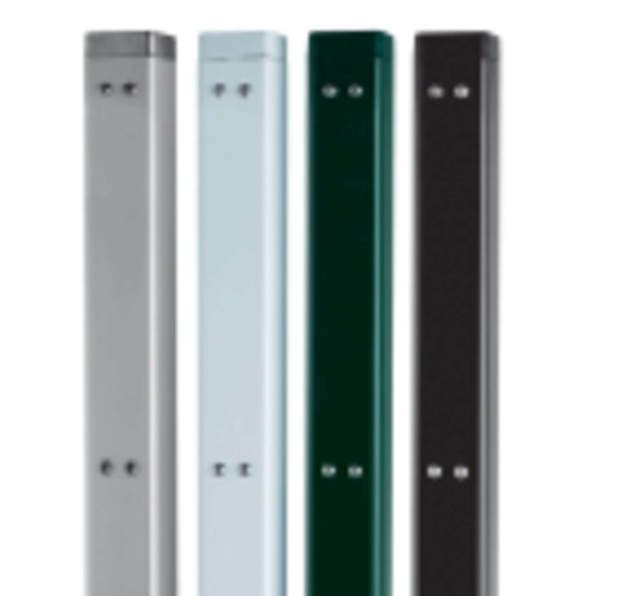 Image du produit : Paar quadratische Tennispfosten aus Aluminium - Farbe nach Wahl