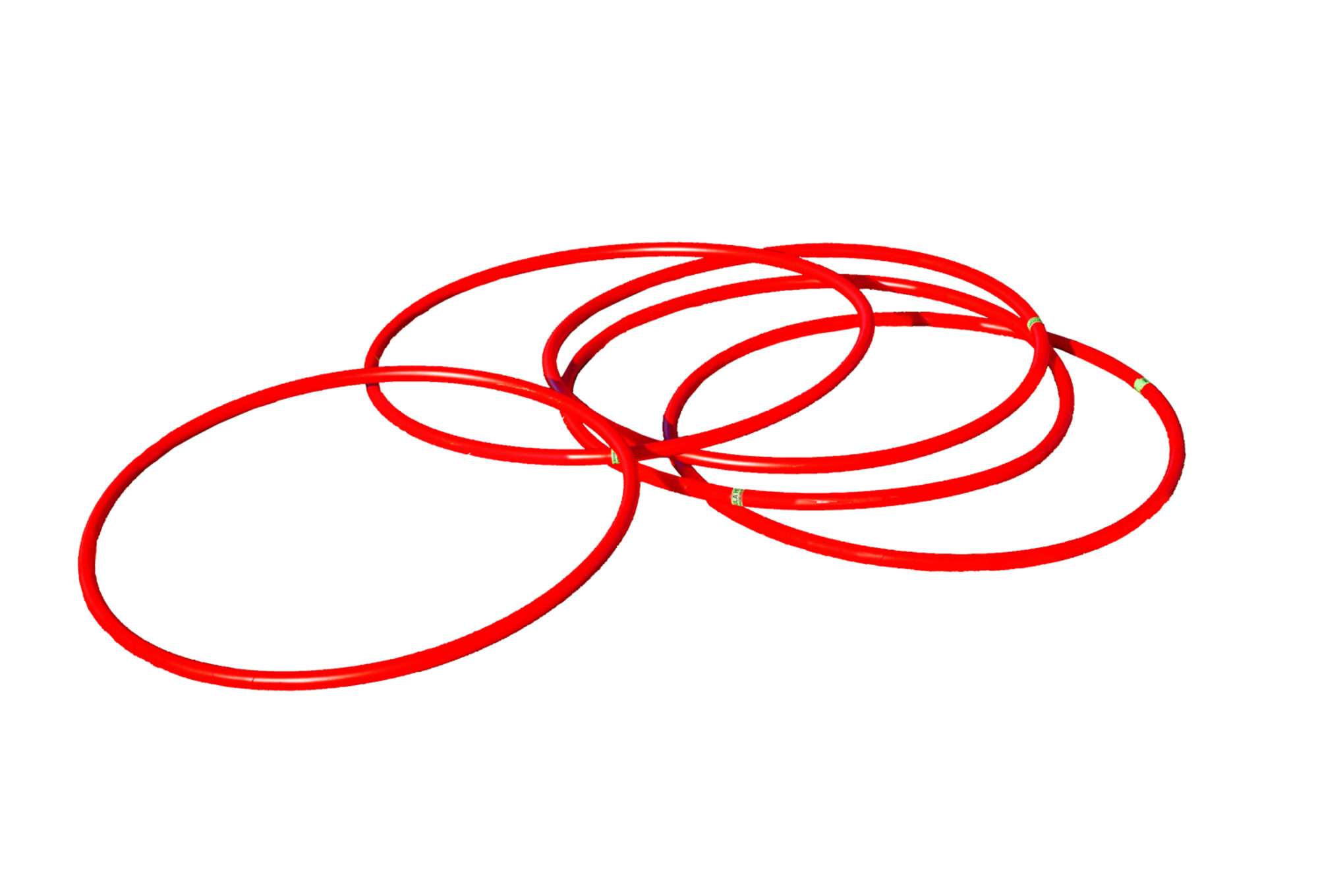 Image du produit : 5 runde Hula Hoop Koordinationsreifen  - 60cm