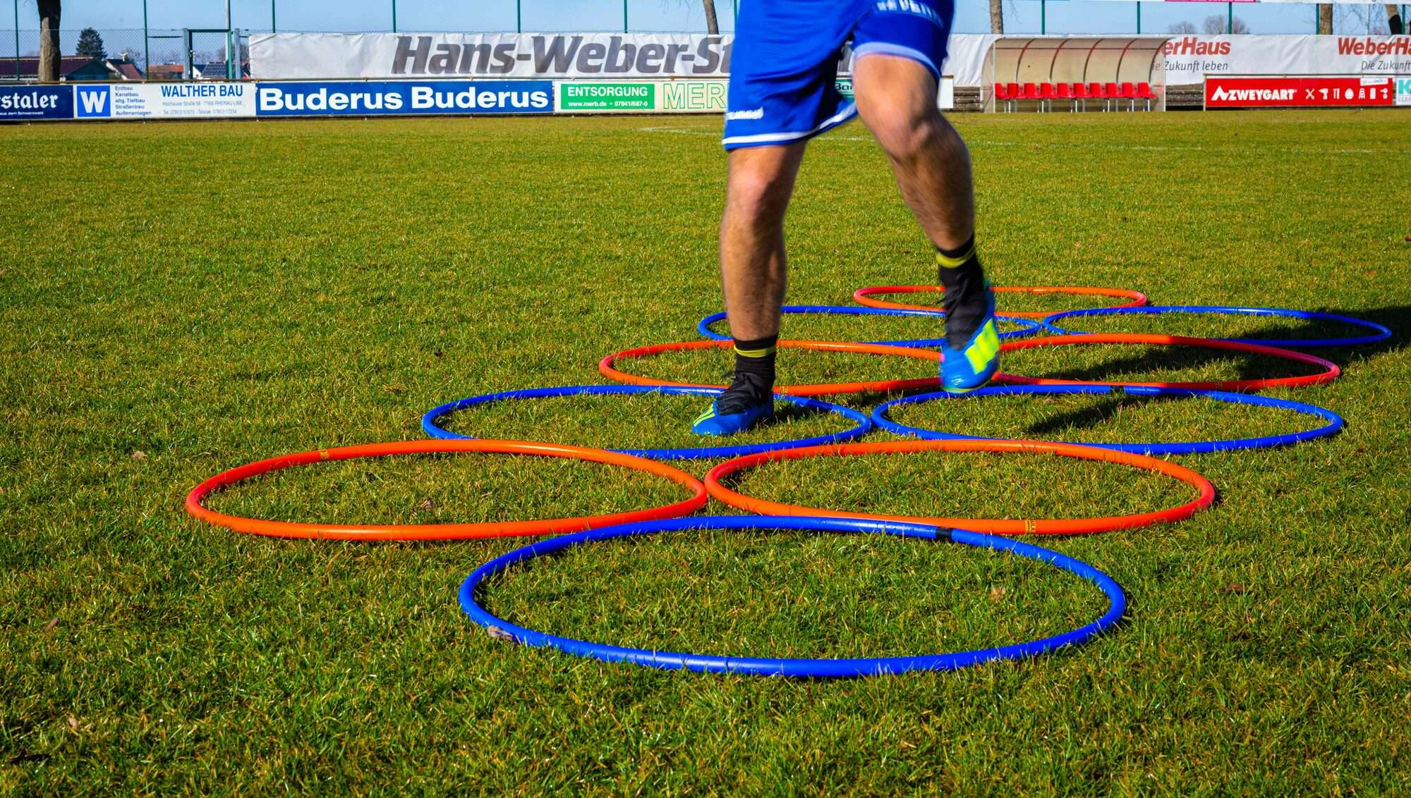 Image du produit : 5 runde Hula Hoop Koordinationsreifen  - 60cm