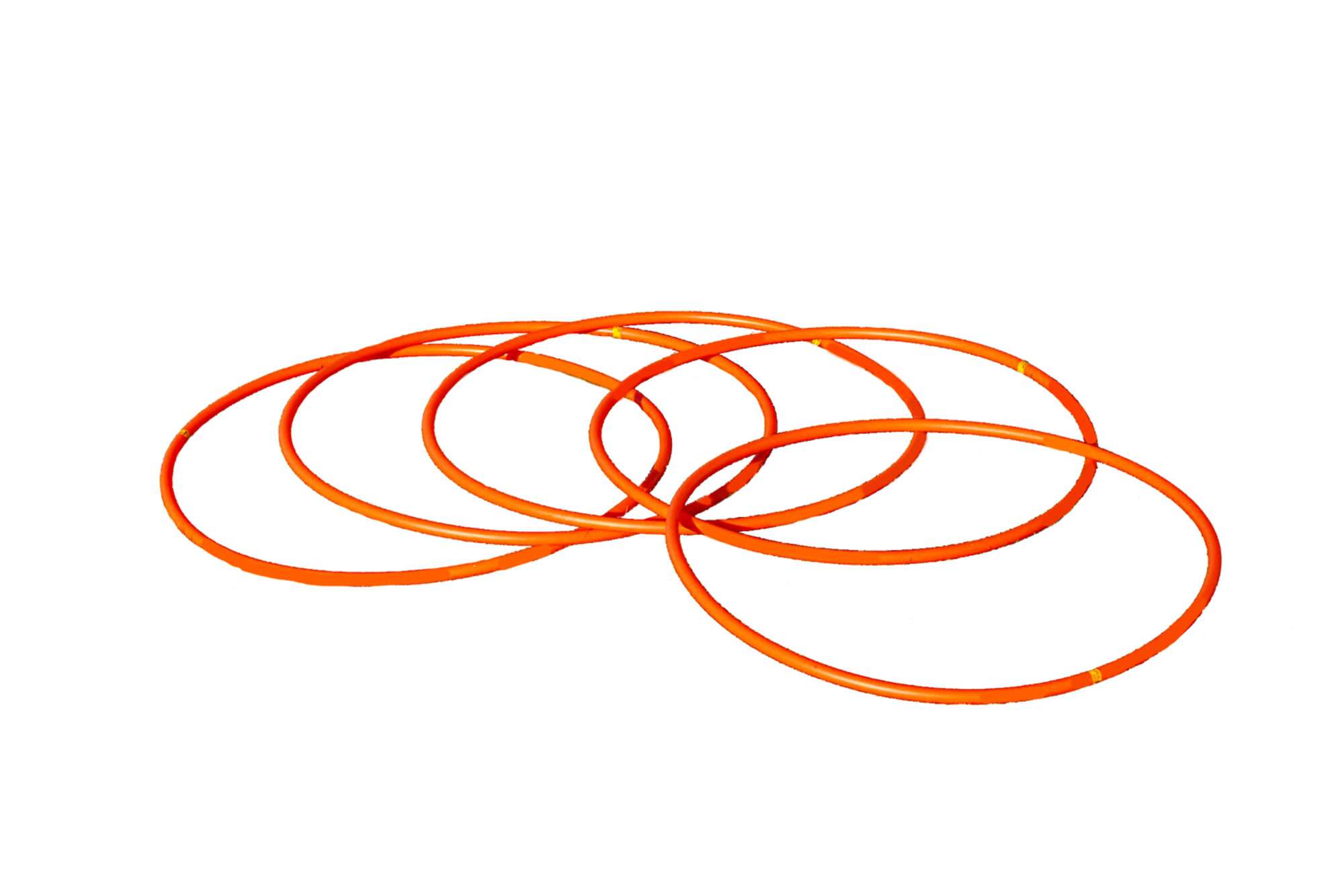 Image du produit : 5 runde Hula Hoop Koordinationsreifen - 76cm