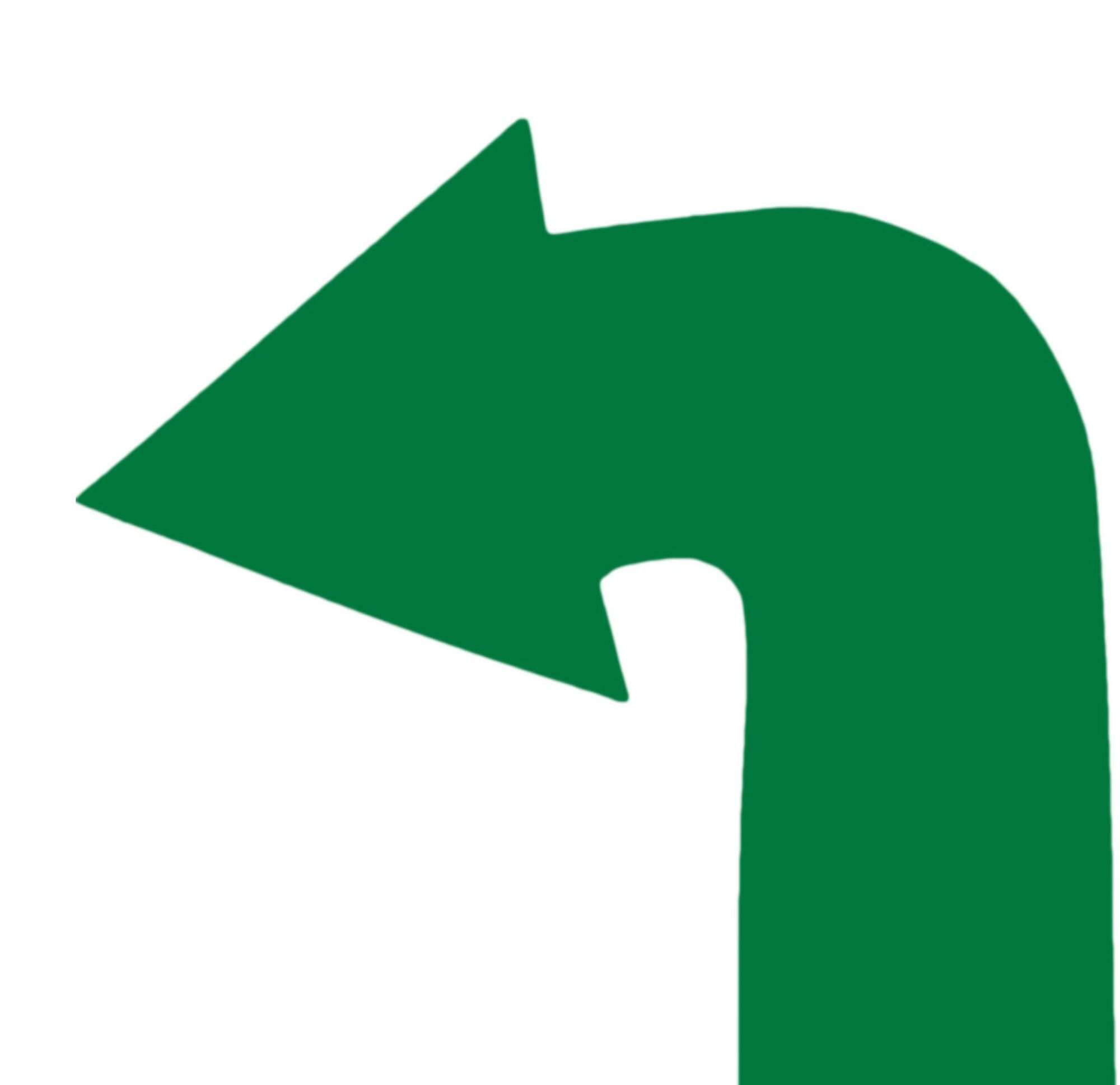 Image du produit : 4 gebogene Pfeile im Set - Markierungspfeile