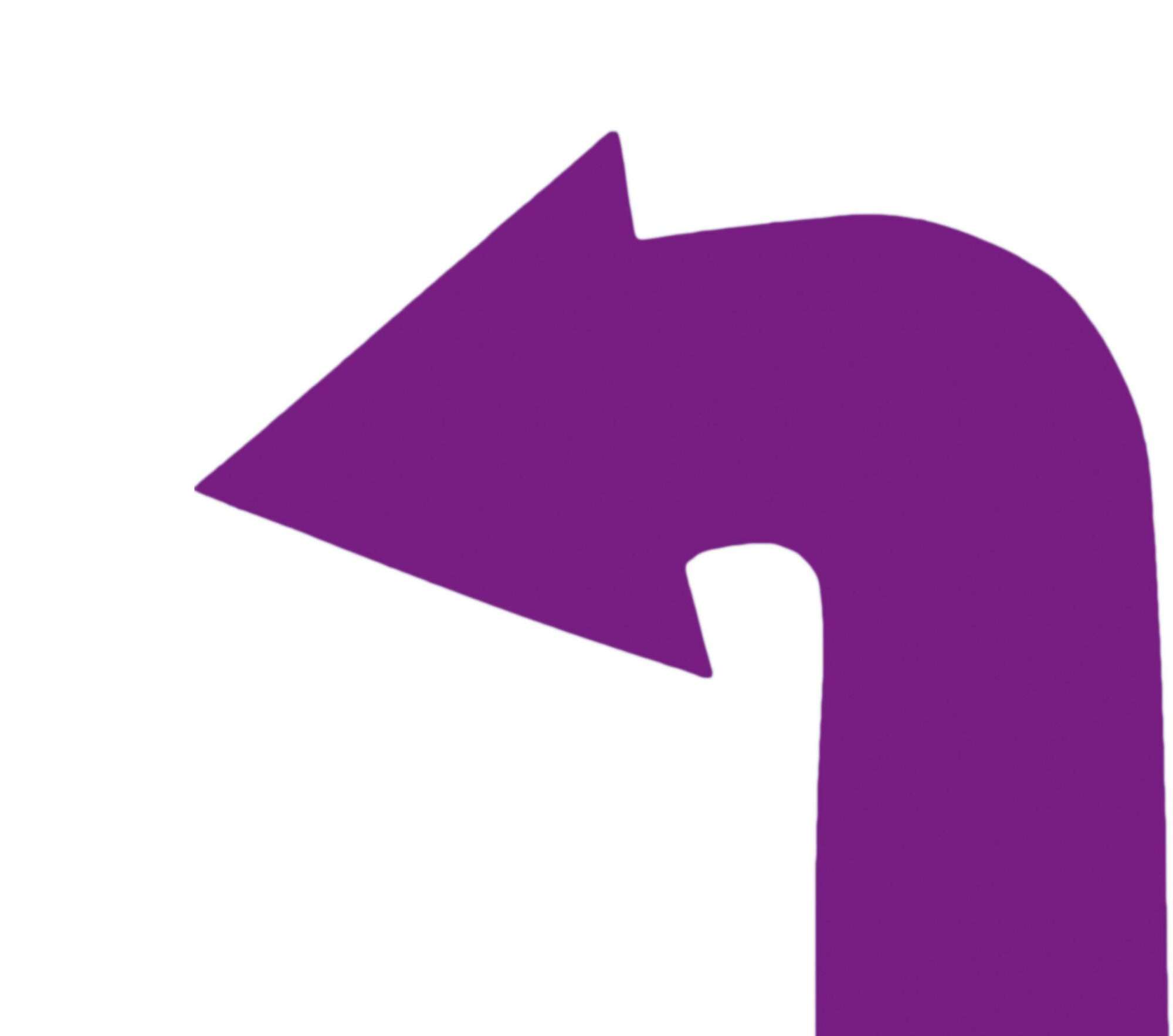 Image du produit : 4 gebogene Pfeile im Set - Markierungspfeile