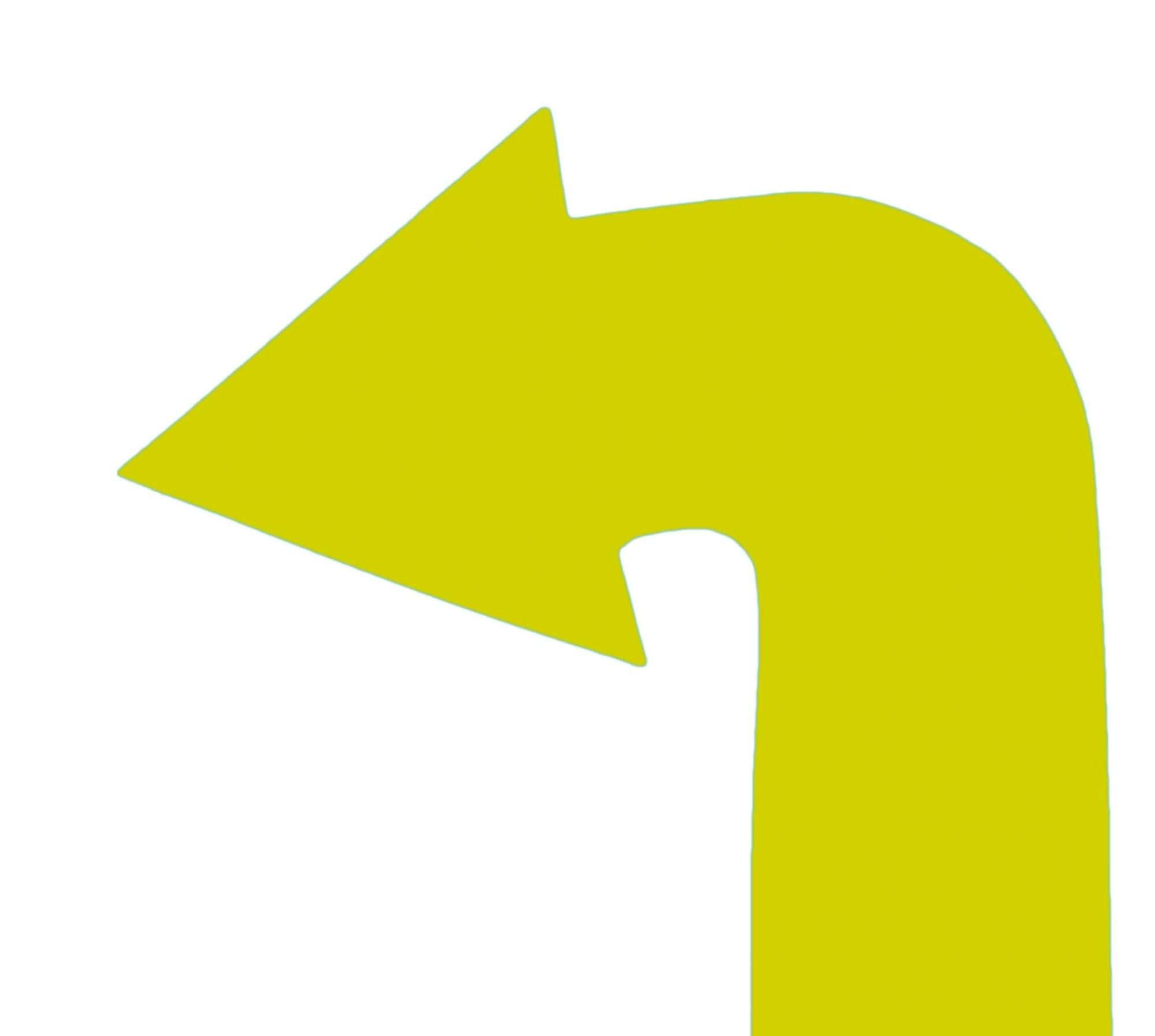 Image du produit : 4 gebogene Pfeile im Set - Markierungspfeile