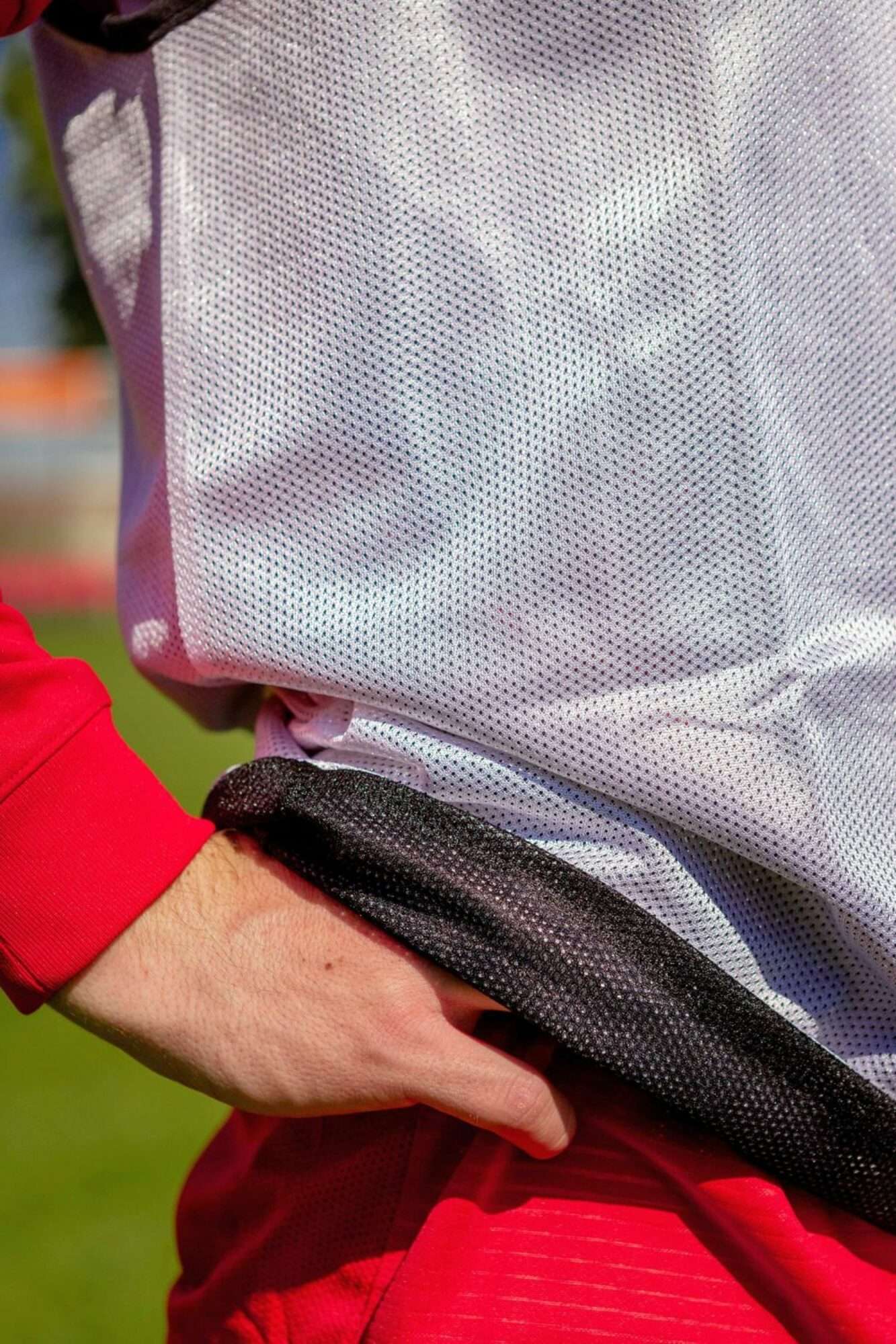 Image du produit : Reversibles Trainingsleibchen - Schwarz/Weiß - 5er-Set - M/L