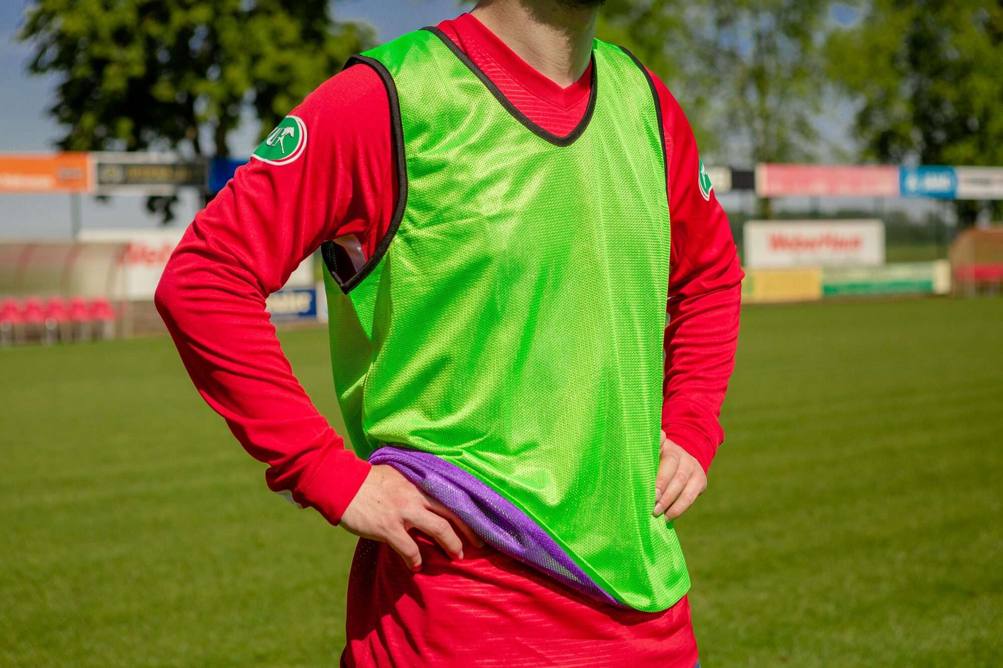 Image du produit : Wende-Trainingsjacke - Violett/Grün - 5er-Set - XXL