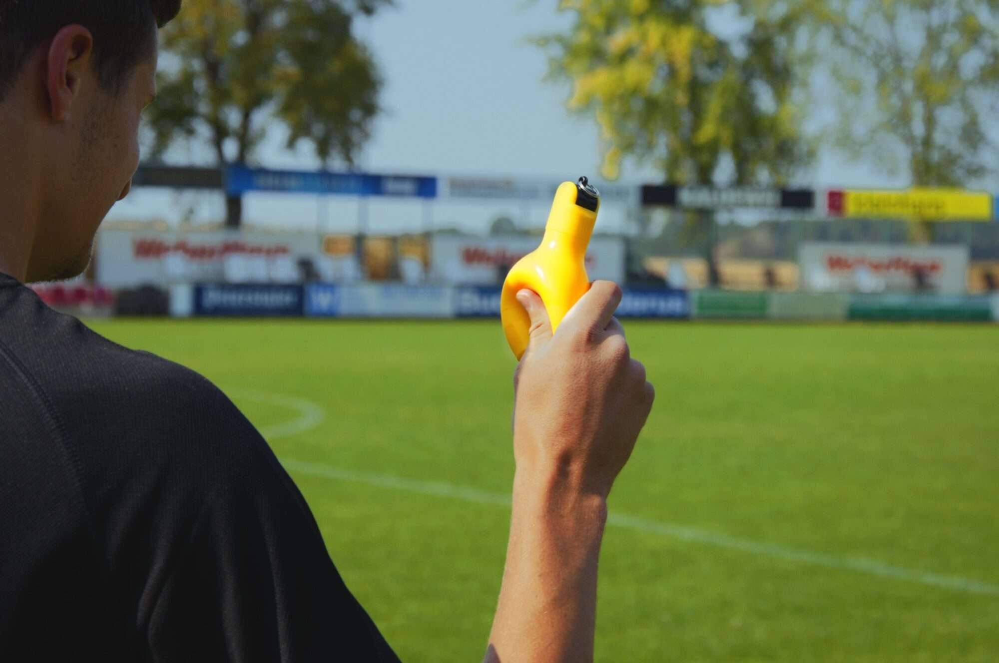 Image du produit : Birnenpfeife / Hygienische Handpfeife Gelb - 3er-Set