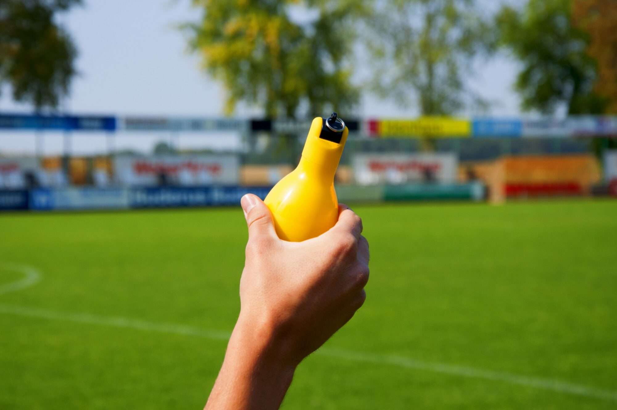 Image du produit : Birnenpfeife / Hygienische Handpfeife Gelb - 3er-Set