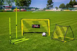 Leicht zu transportierendes Fußball-Trainingsset