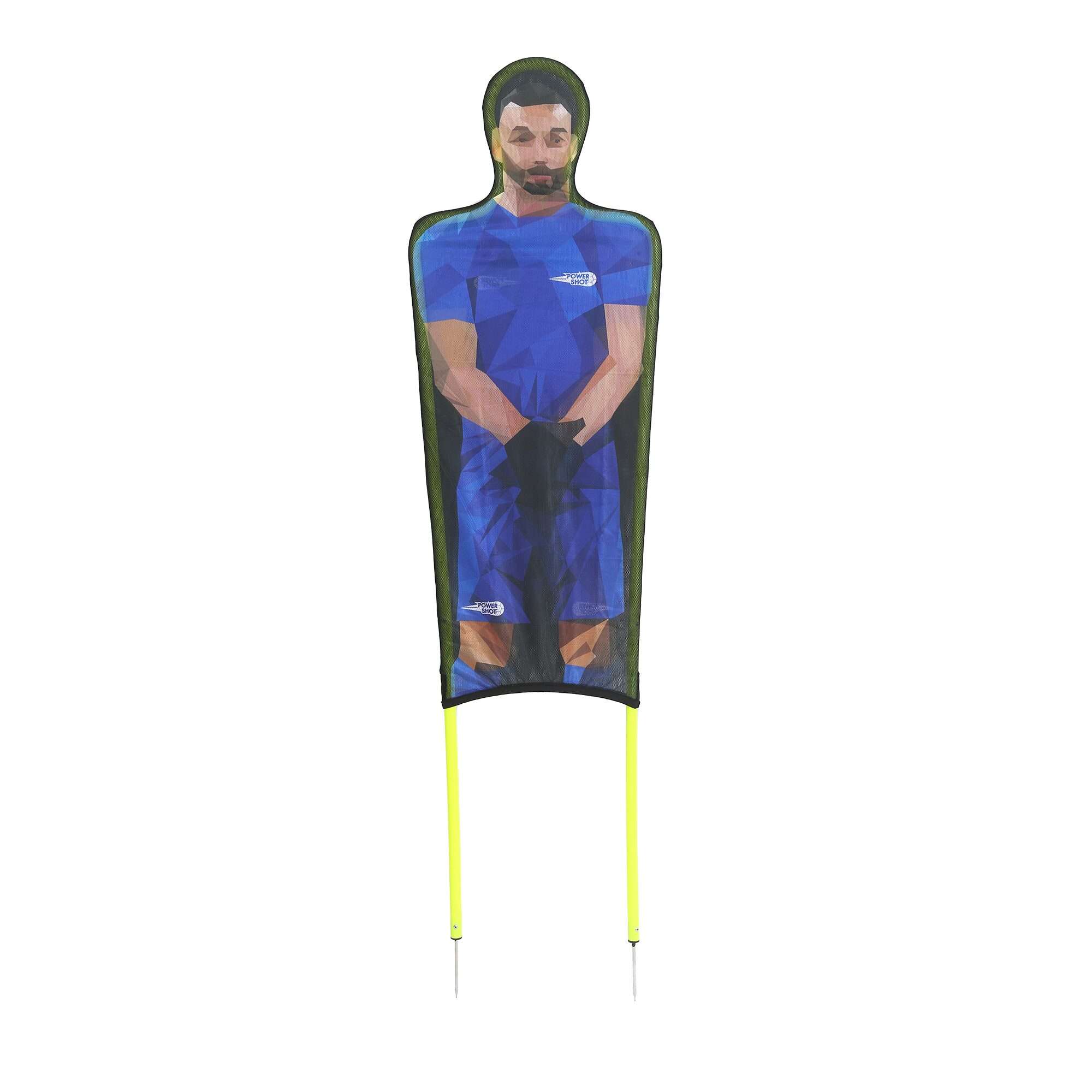Image du produit : 3er-Set flexible Freistoßdummies aus bedrucktem Polyester - Blau