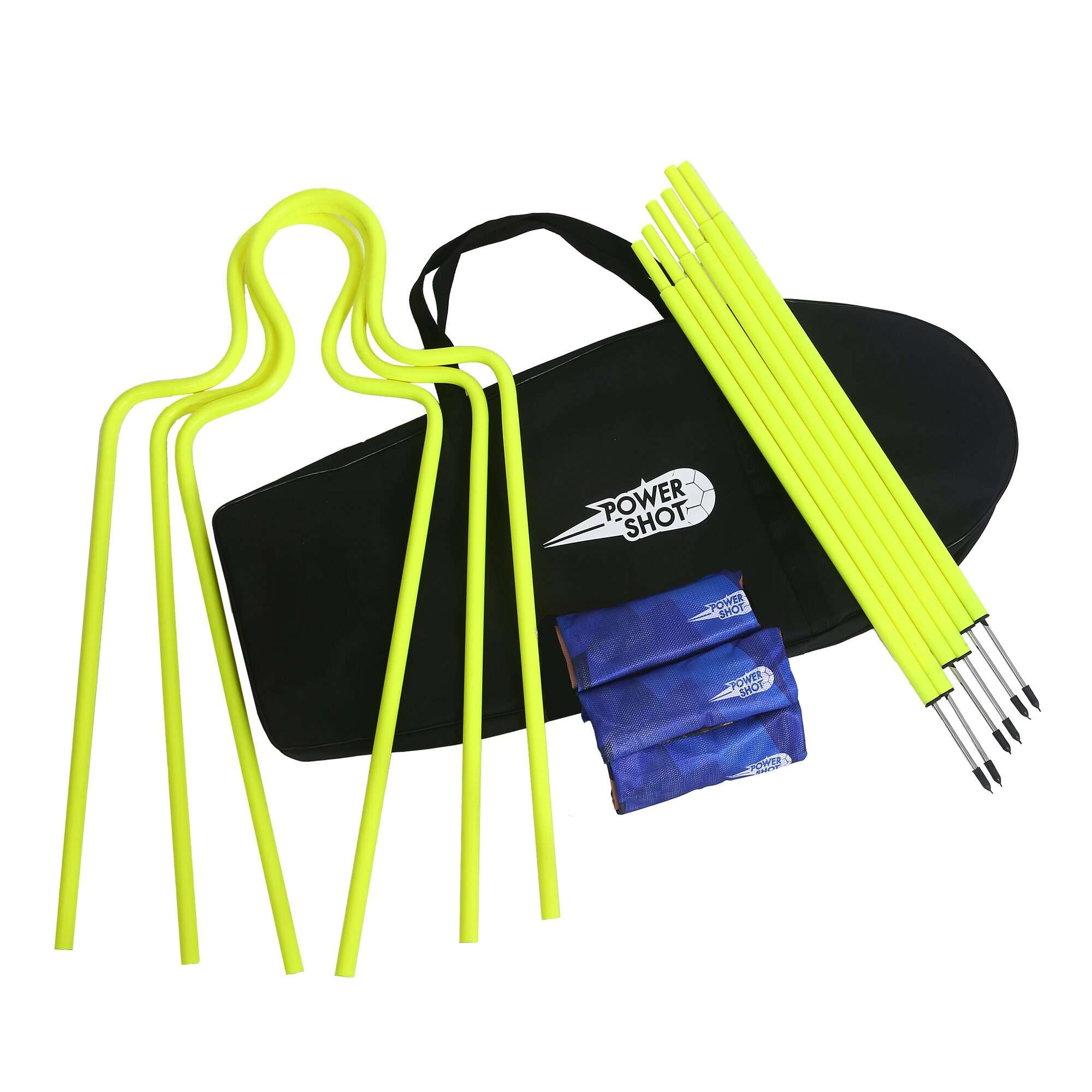 Image du produit : 3er-Set flexible Freistoßdummies aus bedrucktem Polyester - Blau