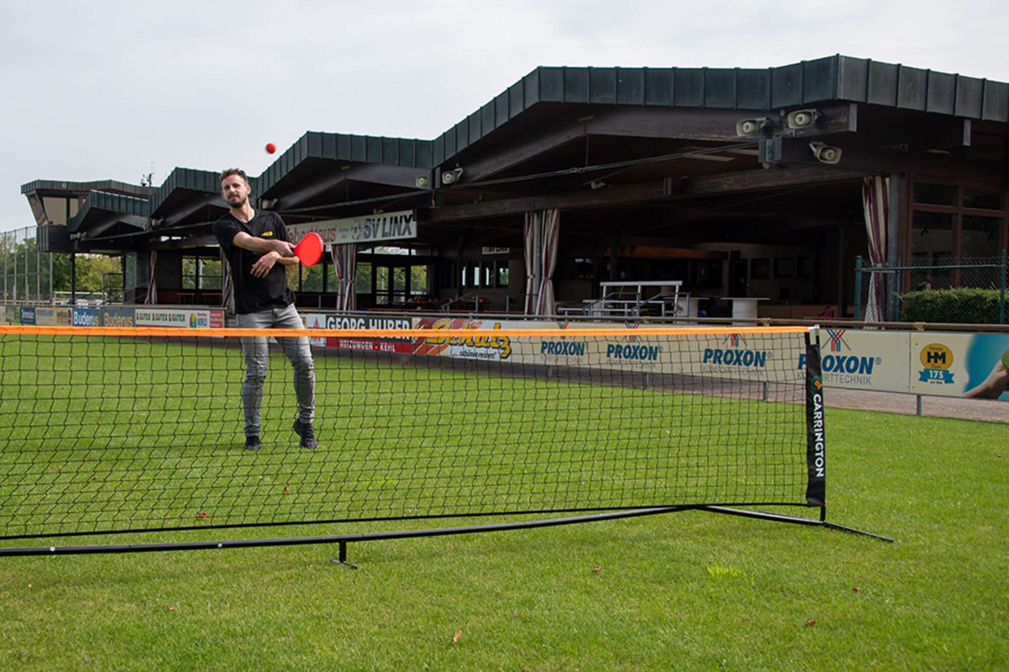 Image du produit : Tennisnetz SET aus Aluminium - 4 x 0,90m - Fußballtennis Netz