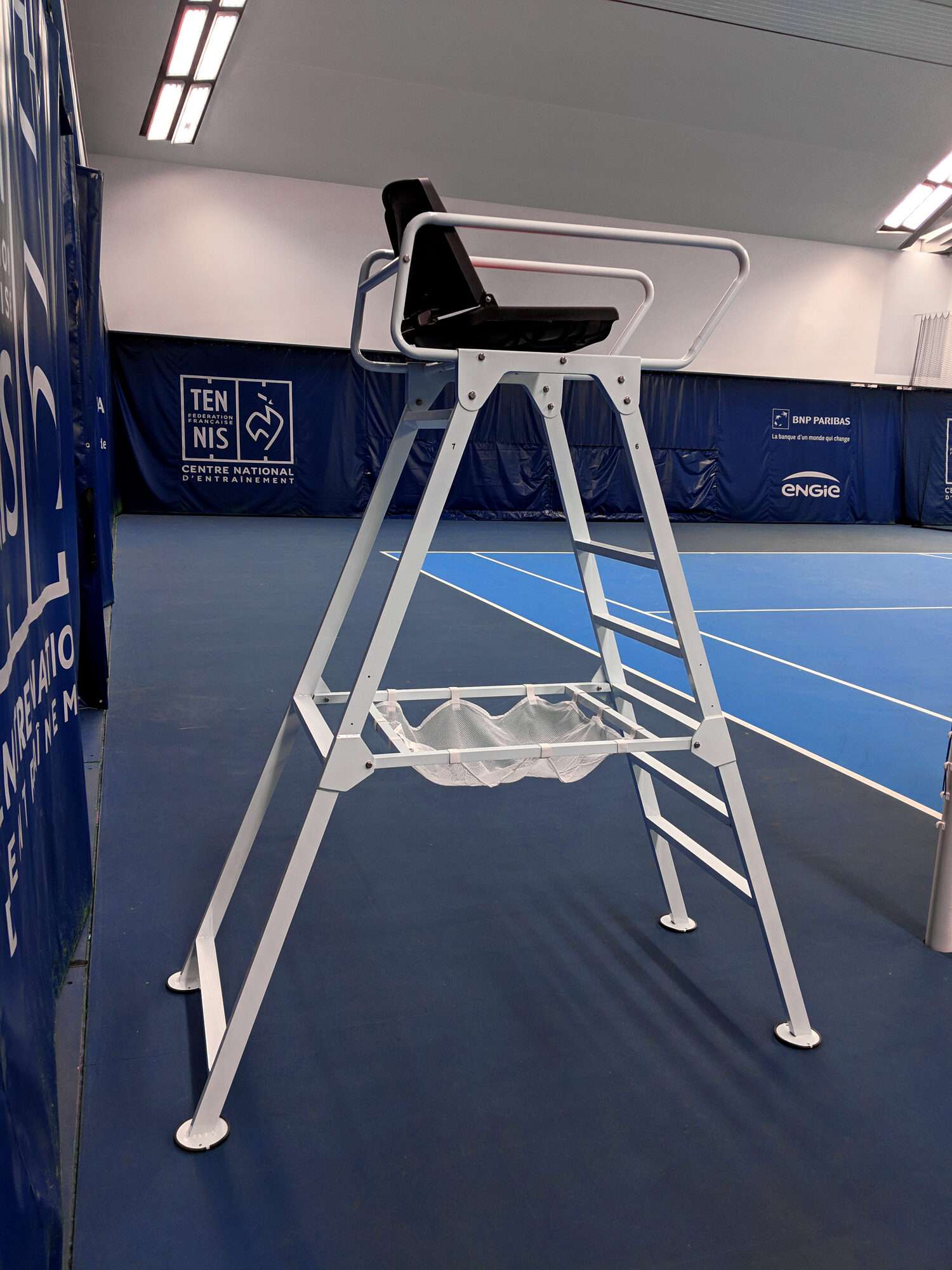 Image du produit : Tennis Schiedrichterstuhl in ALU-Weiss