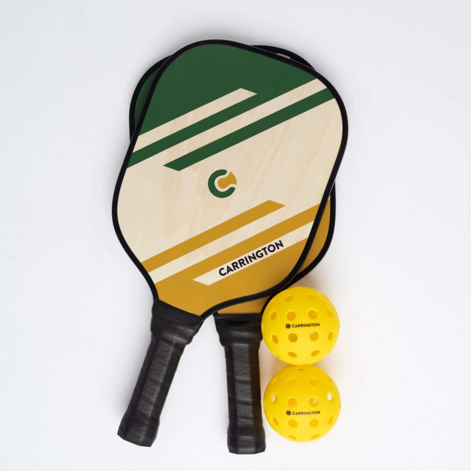 Image du produit : Pickleball - Schläger und Ball aus Holz (Satz von 2)