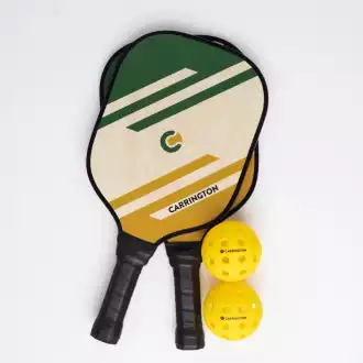 Pickleball - Schläger und Ball aus Holz (Satz von 2)