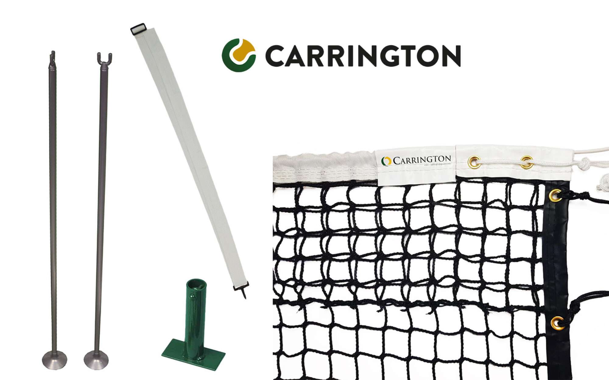 Image du produit : Tennisnetz-Set für Hartplätze - Carrington