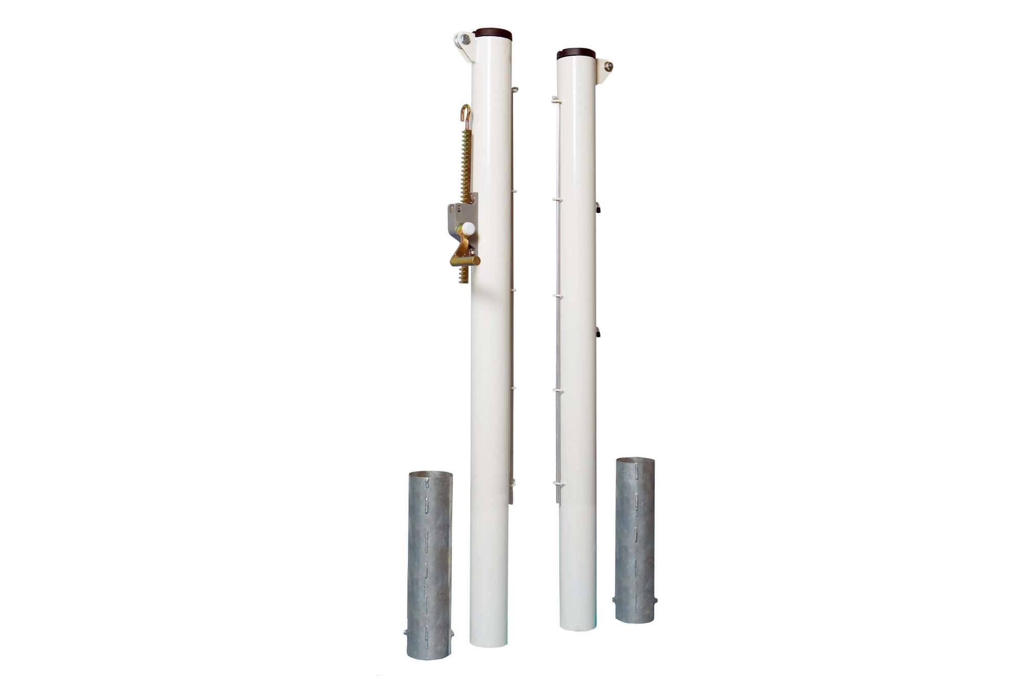 Image du produit : Tennispfosten rund aus Stahl 90mm Durchmesser (Paar)