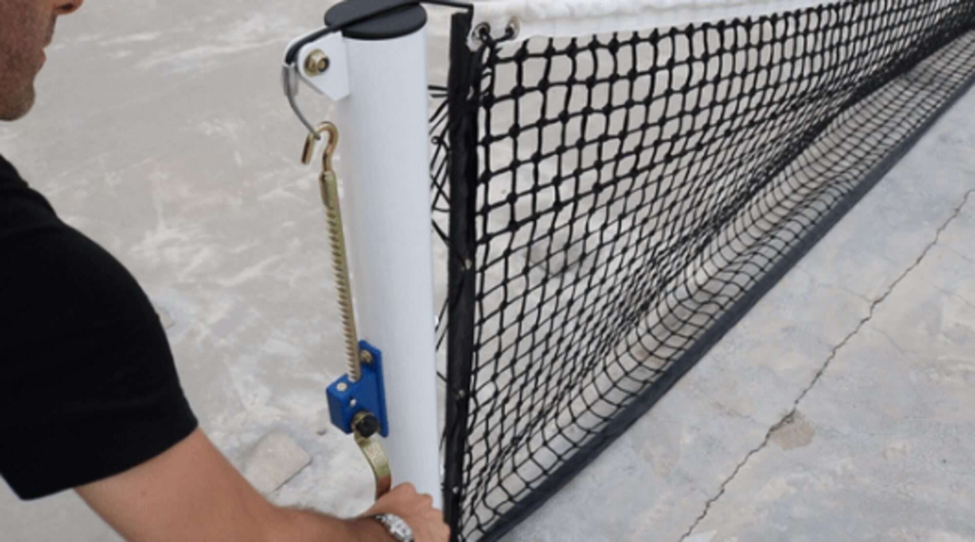 Image du produit : Tennisanlage PROFI aus Stahl - transportabel - 12,80m