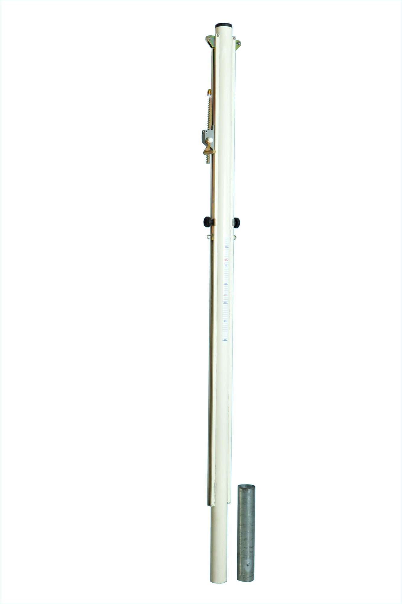 Image du produit : Mittel-Volleyballpfosten Stahl ø 90 mm - Mehrfachspielfelder - inkl Bodenhülsen