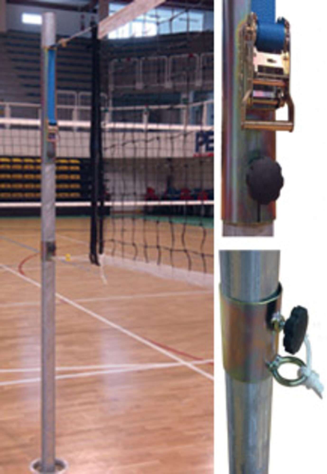 Image du produit : Stahl Volleyballpfosten Multisport (1 Paar)
